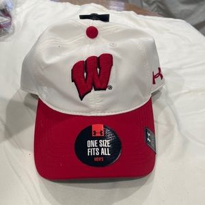 A brand new Wisconsin Badgers Under Armor hat